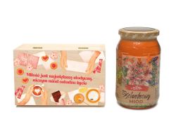 Słodki prezent na Walentynki - miód w romantycznym opakowaniu (1) 1x1,2 kg
