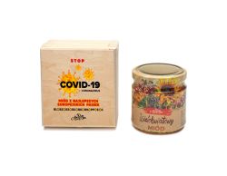 Walka z COVID-19 - miód w ozdobnym opakowaniu 1x0,25 kg
