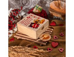 Słodki prezent na Walentynki - miód w romantycznym opakowaniu 4x0,25 kg