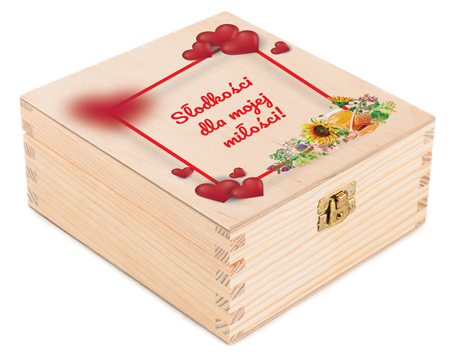 Słodki prezent na Walentynki - miód w romantycznym opakowaniu (2) 4x0,25 kg